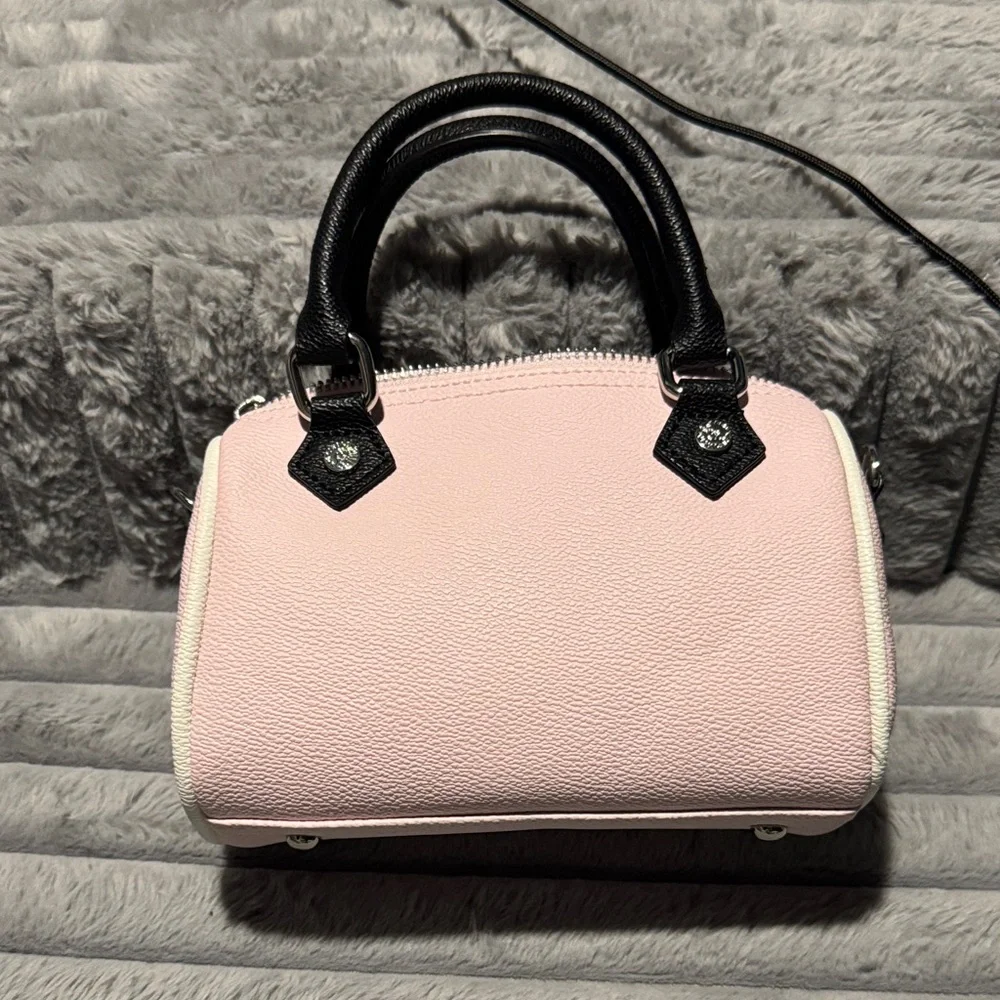 Von Dutch Light Pink Mini Bag with Black Accents - Picture 3 of 5